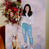 LADY WITH DOG